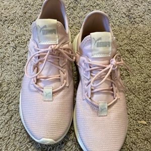 Puma pink tennis shoes